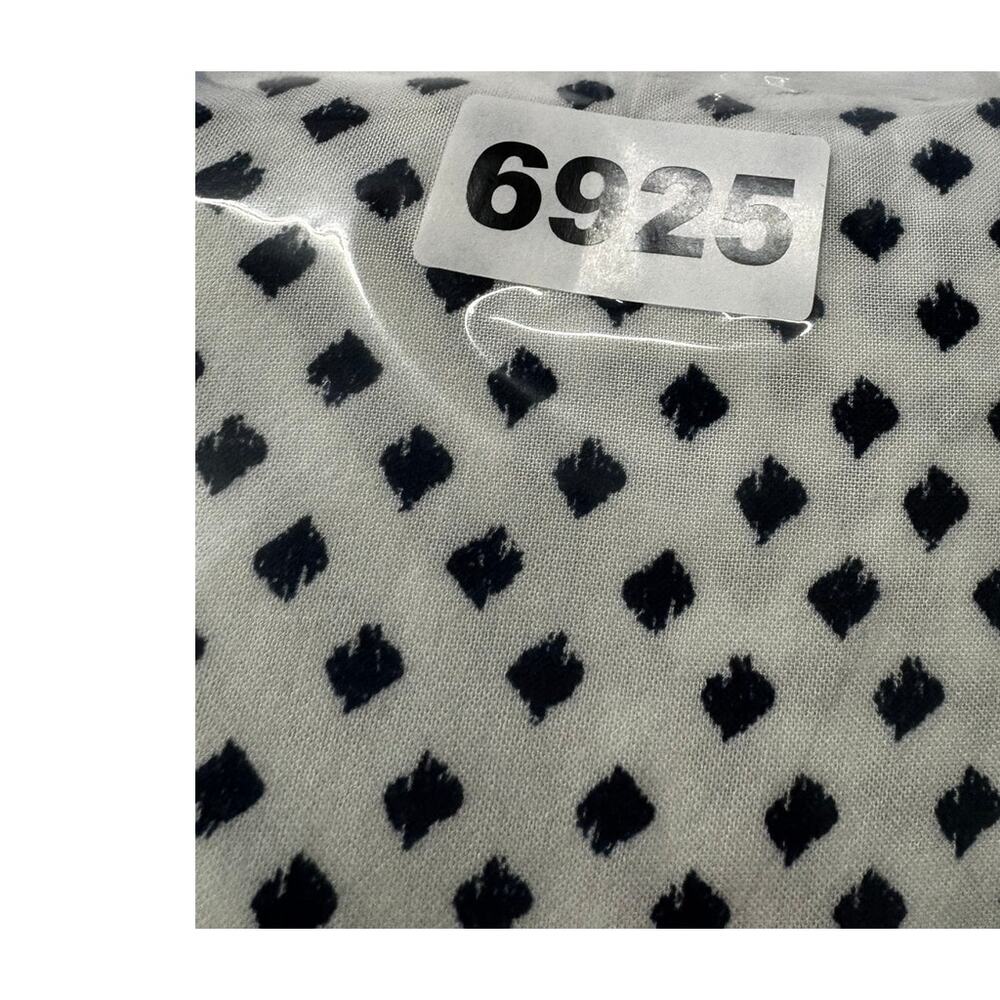 J. Valdi Large Swim Cover Up Navy Blue White Print 100% Rayon - Picture 10 of 10